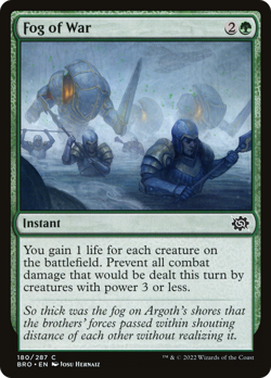 Fog of War (FOIL) x1 - MTG The Brothers' War BRO #180 - Image 1