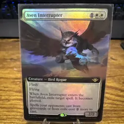 Aven Interrupter (Extended Art) #309 Magic the Gathering Card Foil - Image 1