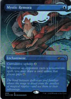 MTG Mystic Remora (Borderless) (406) | NM Foil | Secret Lair Kelogsloops {SLD} - Image 2