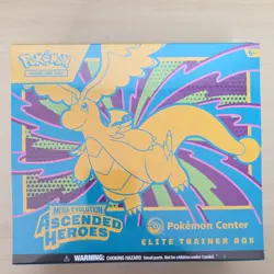 Pokemon Center Mega Evolution Ascended Heroes Elite Trainer Box Booster Promo - Image 1