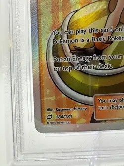 2019 Pokemon S&M Team Up Nita #180 | FULL ART | PSA 9 MINT - Image 4