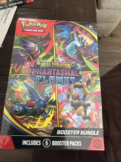 Pokemon Mega Evolution Phantasmal Flames Booster Bundle Sealed - Image 1