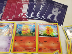 2015 Pokemon Swampert EX Hoenn Power Tin Card Storage Mewtwo Sleeves + 24 Cards - Image 5