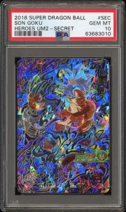 Dragon Ball Heroes UM2-SEC Son Goku PSA 10 Graded Card - Image 1