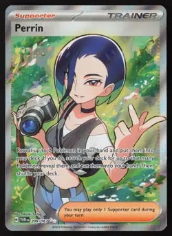 Perrin - 209/167 - Ultra Rare - Twilight Masquerade - Pokemon Card - LP - Image 1