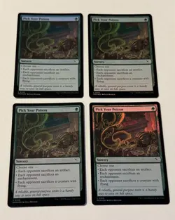 4X MTG Pick Your Poison - Murders At Karlov Manor FOIL LP - Image 1