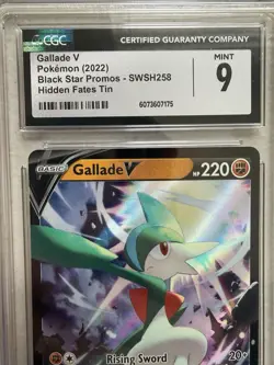 Pokemon Gallade V SWSH258 Sword & Shield Promo Holo Rare CGC 9 TCG Slab Card - Image 4