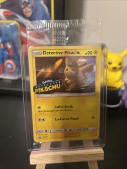 New Sealed Pokemon TCG Detective Pikachu Promo Holo Card SM190 - Image 1