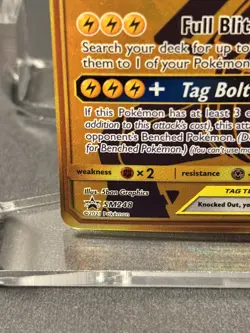 Pikachu & Zekrom GX Tag Team Pokemon SM248 Black Star Promo Holo Near Mint - Image 5