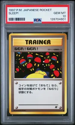 1997 POKEMON JPN ROCKET SLEEP! PSA 10 - Image 1