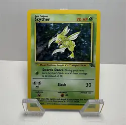 Pokemon Scyther Jungle 10/64 Holo Rare 70HP Wizards 1999 Card English - Image 1