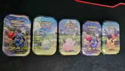 LOT OF 5 SEALED ✅ Pokemon TCG Ascended Heroes MINI TINS Brand New - Image 1