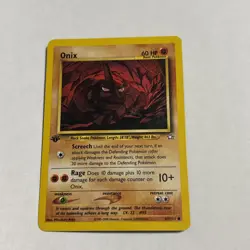 Onix 69/111 - 1st Edition Regular - Neo Genesis Pokemon Card MP - Image 1
