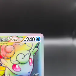 Alolan Vulpix VSTAR 197/195 Pokemon Card - Swsh12: Silver Tempest Holo - NM - Image 4