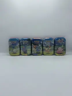 (NEW) Full Art Set - 5 x Pokemon Ascended Heroes Mini Tins - Image 1