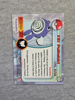 Poliwhirl #61 1999 Topps Pokemon TV Animation Edition Series 1 Blue Label - Image 2