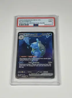 PSA 9 MINT Blastoise ex 200/165 SIR Pokemon 151 Scarlet Violet Special Art Rare - Image 1