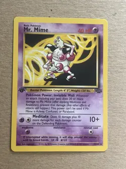 Pokemon TCG Jungle Mr. Mime 22/64 1st Edition Non-Holo Rare Card - Image 1