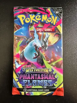 Pokemon TCG: Mega Evolution Phantasmal Flames Booster Pack Single (RANDOM ART) - Image 1