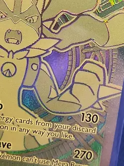 Mega Lucario ex 188/132 Gold Hyper Rare Pokemon Mega Evolution TCG - Image 4