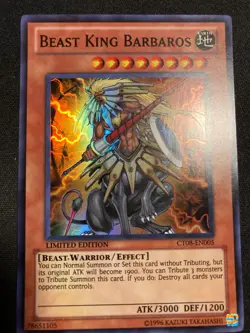 Beast King Barbaros CT08-EN005 - Limited Edition - Near Mint - Super Rare - Image 1