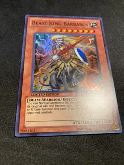 Beast King Barbaros CT08-EN005 - Limited Edition - Near Mint - Super Rare - Image 4