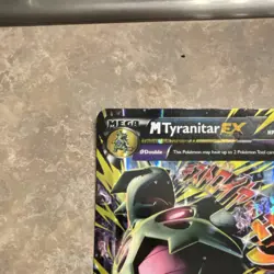 Pokemon M Tyranitar EX 43/98 XY Ancient Origins Mega Holo Ultra Rare Card - Image 2