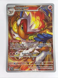 Pokemon TCG Infernape Card Twilight Masquerade Illustration, Rare, 173/167 - Image 1