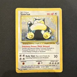 Snorlax Holo Rare 11/64 Jungle SetPokemon Card - Vintage WOTC 1999- Near Mint - Image 1
