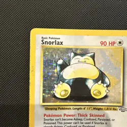 Snorlax Holo Rare 11/64 Jungle SetPokemon Card - Vintage WOTC 1999- Near Mint - Image 2
