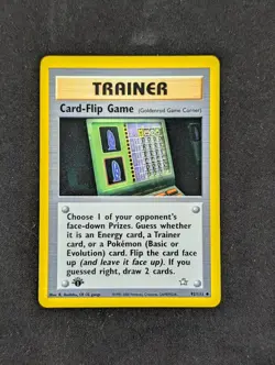 Card-Flip Game (Goldenrod Game Corner) 92/111 Neo Genesis 1st Edition - Image 1