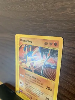 Hitmontop Aquapolis Pokemon TCG Card 82/147 Tomokazu Komiya HP - Image 2