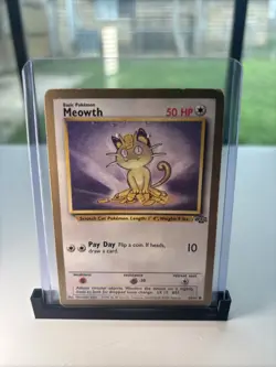 Meowth | 56 / 64 | Jungle | Fruit Rollup Gold Border Promo | Pokemon Card | LP - Image 1
