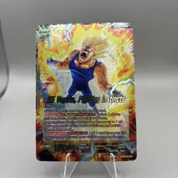 SS Vegeta Fighting Instincts Leader Foil Dragon Ball Super Card Game | NM - Image 1