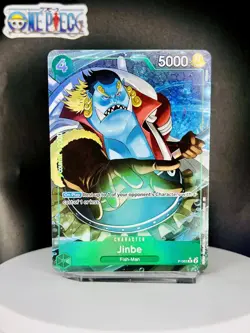 One Piece Card Game 🏴‍☠P-063 Jinbe RARE NM Alt Art Foil ENGLISH - Image 1