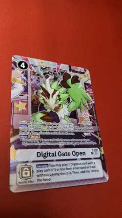 Digimon TCG Digital Gate Open P-206 NM BANDAI CARD GAMES FEST 25-26 - Image 1