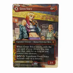Gwen Stacy (Borderless) NON-FOIL #0202 Mythic MTG Marvel's Spider-Man SPM EN NM - Image 1