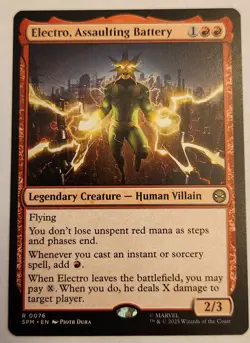 Electro, Assaulting Battery Marvel's Spider-Man Regular Rare NM+ - Image 1