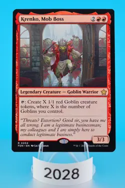 MTG Krenko, Mob Boss Foundations Regular #204 - Image 1