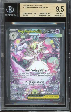 Pokemon TCG Mega Evolution #178 Mega Gardevoir ex SIR BGS 9.5 GEM MINT + - Image 1