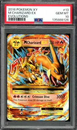 Pokemon TCG XY Evolutions #13 M Charizard ex PSA 10 GEM MT - Image 1