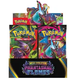 Pokemon TCG: Mega Evolution Phantasmal Flames Booster Box Display - Image 2
