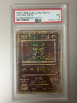 Pokemon Ancient Mew 1 2000 Movie Promo Holo PSA 7 - Image 1