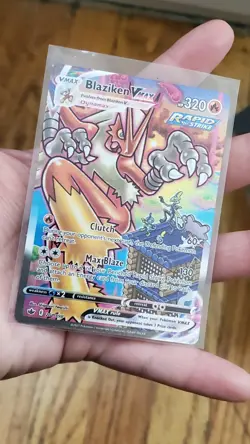Pokemon Blaziken VMAX Secret Rare Full Art Rapid Strike Chilling Reign 201/198 - Image 2