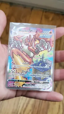 Pokemon Blaziken VMAX Secret Rare Full Art Rapid Strike Chilling Reign 201/198 - Image 3