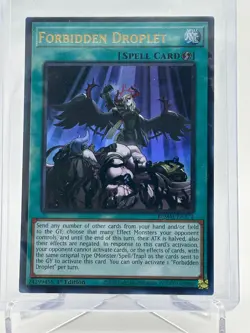 Yugioh! Forbidden Droplet BLMM-EN171 Ultra Rare 1st Edition NM - Image 1
