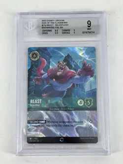 Lorcana Rise of the Floodborn Beast - Relentless (Enchanted) #210/204 BGS 9 - Image 1
