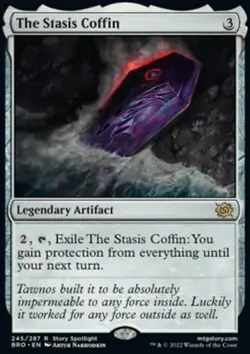 MTG Magic the Gathering The Stasis Coffin (245/399) The Brothers' War NM - Image 1