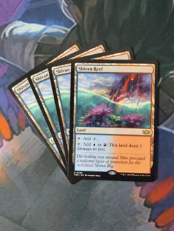 Shivan Reef x 4 | 7% Off 2+ | Tarkir: Dragonstorm | NM | MTG - Image 1