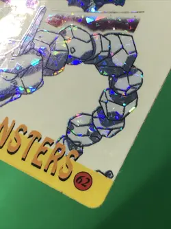 1999 Vintage Pokemon Pocket Monsters Vending Prism Sticker - Gengar #62 - Onix - Image 5